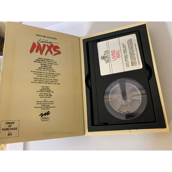 Inxs Living Inxs Live Performance Beta Betamax Video Tape Not Vhs Rare - Picture 5 of 9